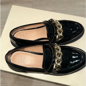 INC Chain-Trim Lug Sole Loafers